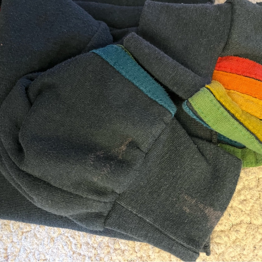 Aviator Nation 6 Stripe Boyfriend Cropped Pullover - Picture 5 of 5